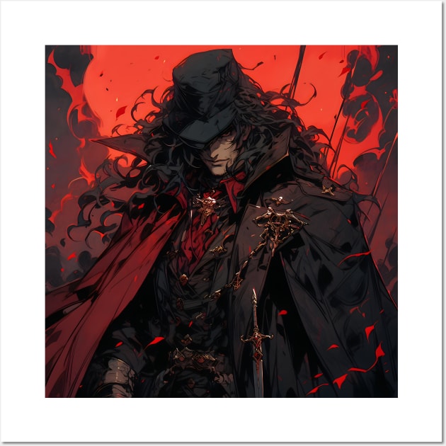 Hunters of the Dark: Explore the Supernatural World with Vampire Hunter D. Illustrations: Bloodlust Wall Art by insaneLEDP